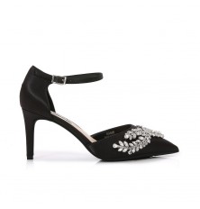 Mid-heeled sandals studded...