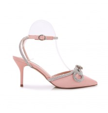 Mid-heeled sandals with...