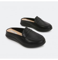 slide shoes from leather