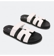 Hermez slippers with a...