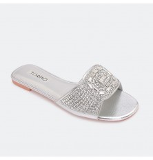 Nice flat slipper with strass