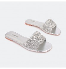 Nice flat slipper with strass