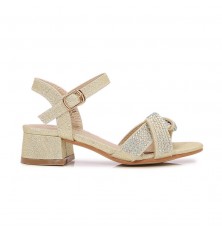 Heeled girls' sandals...