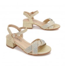 Heeled girls' sandals...