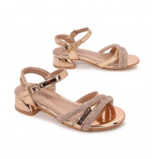 Heeled girls' sandals...