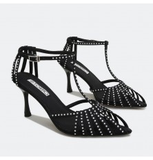 kitten heels with strass