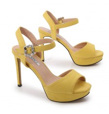 Elegant high-heeled sandals