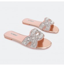 flat  slipper with bright...