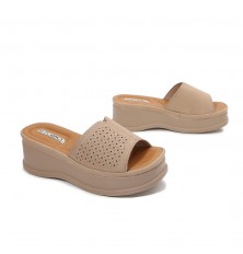Perforated women's wedge...