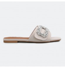 Luxurious square toe slide...