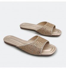 Sparkling slip-on slide...