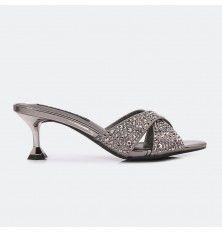 Shiny Heel Slippers ZXQ1368