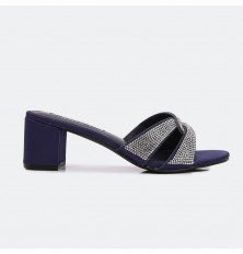 Women's wide-heeled slide...