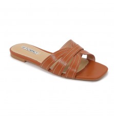 Comfy leather women's slide...