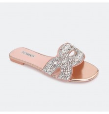 flat  slipper with bright...