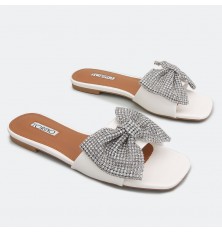 Bow-embellished slippers HX110