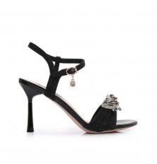 Open-toe heeled sandals...