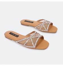 FX2597 Women's flat glitter...