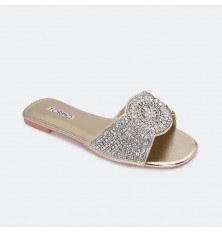 flat slipper embossed by...