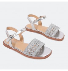 GML855 Girls lace toe flat...