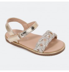 GSM756 Girls Open Toe Flat...