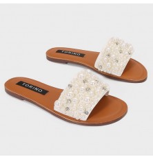 ZX2846 Flat slippers with...