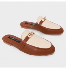 ZXB19 Closed toe flat...