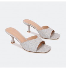 BXQ1753 نعال كعب ذو مقدمة...