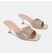 BXQ1756 نعال كعب متوسط...