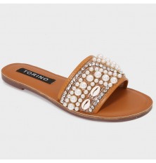 ZX2945 نعال شيك مزين بحبات...