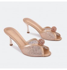 QXQ1968 نعال كعب بتصميم فخم