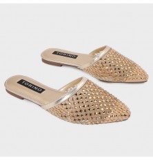 FXB32 flat slippers with a...