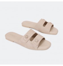 OX2868 Flat slippers with...