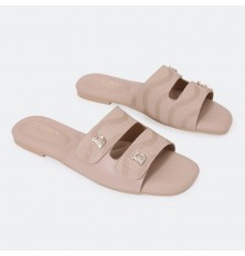 OX3048 flat slippers with...