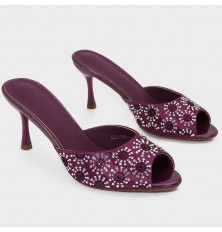 QXQ1958 نعال كعب ذو ألوان...