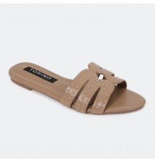 ZX2902 نعال مسطح أنيق مزين...