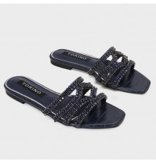 ZX2917 shiny flat slippers