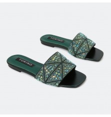 ZX2626 Flat slippers with a...