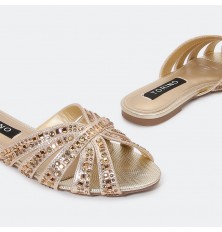 ZX2702 Flat slippers with...