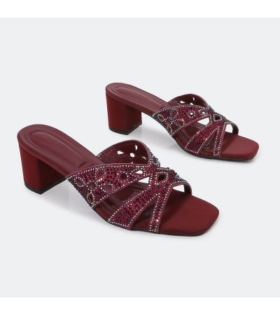 ZXQ1638 نعال كعب عصري مزين...