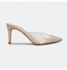 Transparent low-heeled...