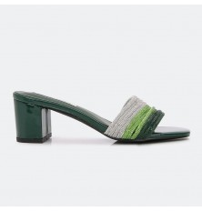 womens slipper with strips...