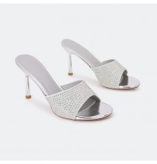 HXQ527 Thin heel slippers...