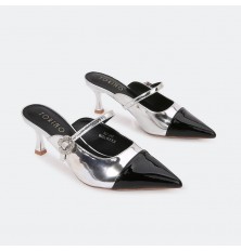 HXQB47 Shiny heel slippers...