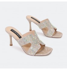 HXQH2 نعال ذو كعب متوسط...