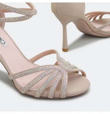 Open-toe strappy stilettos...