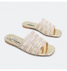 flat sandal embossed by...