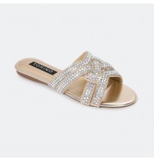 FX2694 Flat slippers with...