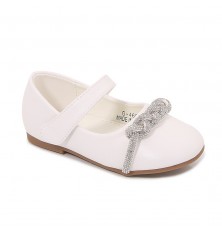 حذاء ماري جين لامع مزين...