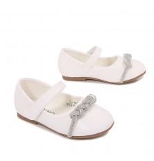 حذاء ماري جين لامع مزين...